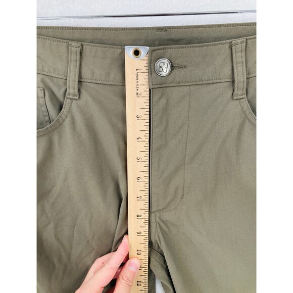 Swiss Tech Pants Mens 36x30 Tan Stretch Polyester Performance Outdoor Chino - Picture 5 of 12